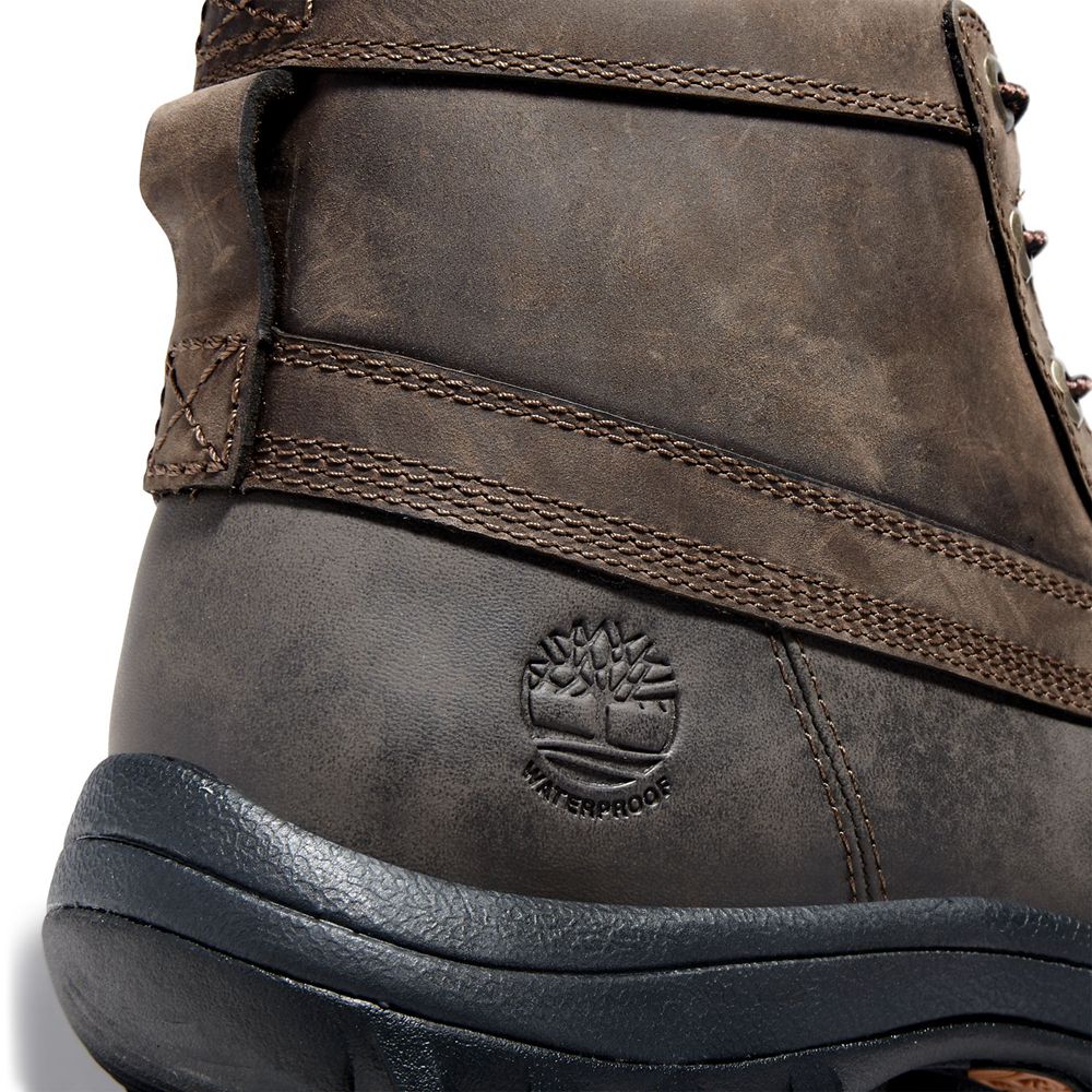 Bocanci De Zapada Timberland Barbati Maro - Canard Mid Waterproof Piele - Romania - QEJOHN643